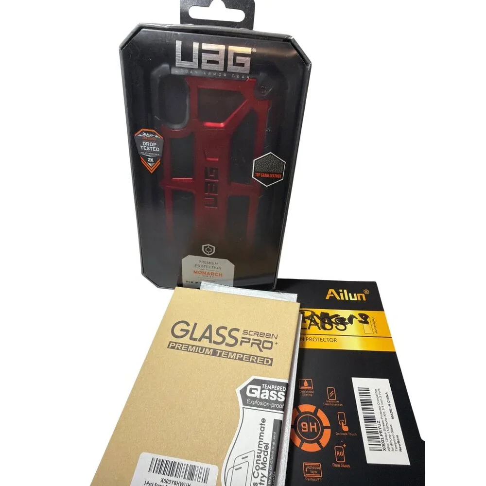 Urban Armor Gear Monarch iPhone X/XS Case + Ailun & Glass Pro Screen Protectors